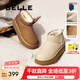 百麗（Belle）戶外休閑雪地靴女商場(chǎng)款保暖加絨短靴D1K4DDM4 棕色 38 (240mm)