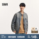森馬夾克男秋季做舊水洗復(fù)古牛仔外套潮流107624108101