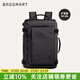 BAGSMART雙肩包隨行倉背包男士旅行出差大容量多功能商務休閑書包電腦包女 經(jīng)典黑（擴容版 38L）