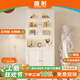 盛耐鋼制法式奶油風(fēng)鐵藝書(shū)柜書(shū)架現代家用客廳玻璃防塵帶門(mén)收納展示柜