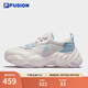 FILA FUSION斐樂(lè)潮牌海星鞋2代厚底鞋女2025夏新款休閑帆布鞋 雪白/方解石粉-SC 37.5