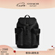 蔻馳（COACH）【七夕禮物】奧萊男士經(jīng)典標(biāo)志老花WARNER雙肩包旅行大容量通勤 QB/炭黑色/黑色