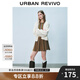 UR2025春季新款女裝溫柔氣質風肌理感針織開衫UYL950013 米白 M