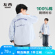 左西男童襯衣兒童襯衫春秋薄款外套純棉2025新款男孩內(nèi)搭潮 藍(lán)色 130
