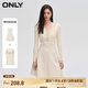 ONLYONLY時尚針織收腰傘裙套裝短裙連衣裙女|124107001 A03 毛藝灰色WHITECAP GRAY L (170) 88A