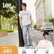 Lee【張凌赫代言】25新品寬松錐形五袋款淺藍色水洗男牛仔褲潮流 復(fù)古淺藍色 32