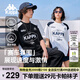 卡帕（Kappa）背靠背運動t恤男夏季新款休閑純棉短袖情侶款美式上衣K0FW2TD90D