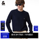 杰克·瓊斯（JACK&JONES）秋冬新款直筒字母毛衣休閑百搭基礎套頭針織衫男裝 E39藏藍 S 170