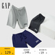 GAP男裝2025夏季新款印花logo輕薄抽繩運動短褲寬松休閑褲727013