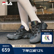 斐樂(lè)（FILA）官方女鞋爪爪鞋老爹鞋2025秋季新款復(fù)古休閑鞋運(yùn)動(dòng)鞋 影黑灰/黑-DB 38