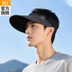 361°帽子男女夏季防曬遮陽(yáng)透氣跑步大頭圍可折疊空頂帽登山戶(hù)外運動(dòng)帽 曜石黑   (速干，可調節) 均碼
