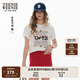Teenie Weenie小熊T恤女2025年夏季新款簡約休閑活力學(xué)院刺繡圓領(lǐng)短袖T恤女 象牙白 S