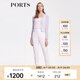 PORTS寶姿商場同款新品女裝氣質(zhì)百搭短款開衫毛衣LL8K029JKE001 銀色 S M