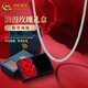 中國(guó)黃金（CHINA GOLD）蛇骨鏈銀項(xiàng)鏈男女款日常百搭潮酷銀鏈生日情人節(jié)禮物送男朋友愛人 弧形蛇骨銀鏈#50cm【玫瑰禮盒】