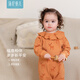 湯尼倍兒嬰兒連體衣春秋款純棉女寶寶長(cháng)袖哈衣甜美娃娃領(lǐng)外出爬服 福鹿相伴 66cm cm