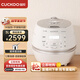 福庫(kù)（CUCKOO）小白貝電飯煲 家用韓國(guó)原裝進(jìn)口電飯鍋IH電磁加熱多功能預(yù)約定時(shí)智能語(yǔ)音高壓力自動(dòng)洗滌不粘鍋 DHP0650FW 3L