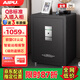 艾譜（AIPU）保險箱 小型密碼指紋鎖保險柜家用辦公保管箱 智能防撬儲物箱遠程報警WIFI 靈動(dòng)2代 【煥新升級】高55CM黑 指紋密碼+遠程開(kāi)門(mén)+脅迫報警