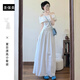 圣保美白色一字肩連衣裙女裝夏季2025新款小個子穿搭長裙子夏天兩件套裝 【白色套裝】 S 碼