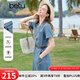百圖betu女裝2025夏季新款連衣裙配腰帶棉感潮流牛仔裙子女2503D03 牛仔色 M