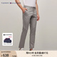 TOMMY HILFIGER【光澤厚實(shí)】男裝經(jīng)典繡標(biāo)商務(wù)直筒西褲微彈長褲休閑褲27519 深灰色PR2 -直筒版-色丁-正常拍 33 (2.6尺)