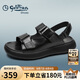 金利來涼鞋男時(shí)尚個(gè)性休閑鞋夏季戶外沙灘鞋G542420029AAF黑色39
