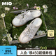 MIO米奧2025春季芭蕾風(fēng)休閑板鞋珍珠裝飾優(yōu)雅運(yùn)動(dòng)鞋設(shè)計(jì)舒適女鞋單鞋 金色-半拖 36