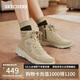 斯凱奇（Skechers）女靴春中幫鞋雪地靴防滑減震百搭休閑鞋棉鞋144198