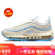 耐克NIKE休閑鞋女氣墊經(jīng)典AIR MAX 97運動鞋F(xiàn)N7492-133帆白37.5