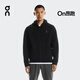 On 昂跑 Focus Tech ZIP Hoodie2025新品男拉鏈款針織運動(dòng)帽衫 Black 黑色 L