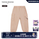 Teenie Weenie Kids小熊童裝24夏季款男寶寶大口袋休閑束腳長褲 淺卡其色 110 cm