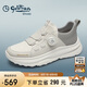 金利來（Goldlion）男鞋25早秋新品休閑鞋網(wǎng)面透氣戶外運(yùn)動鞋G500520455MRE米白/灰40