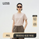 LESS【商場(chǎng)同款/0壓系列】2025春新簡(jiǎn)約圓領(lǐng)全棉純色T恤2P2113050 212淺灰卡其 M