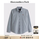 ABERCROMBIE & FITCH【爆款府綢】男裝25春夏美式經(jīng)典小麋鹿通勤長(zhǎng)袖襯衫KI125-5255 藍(lán)色 S (175/92A)