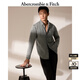 ABERCROMBIE & FITCH男裝春秋經(jīng)典小麋鹿美式復(fù)古通勤牛仔布襯衫KI125-4040 淺灰色 M (180/100A)