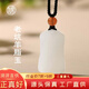 九帛 和田玉吊墜平安無(wú)事牌玉墜女款小蠻腰送老婆生日禮物七夕禮物 羊脂玉款