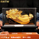 RWTW百財如意沙金白菜擺件客廳裝飾品店鋪喬遷開業(yè)禮品辦公桌擺件 百財如意沙金35*15*22.5cm