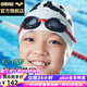 阿瑞娜 arena 兒童泳鏡日本進口防霧防水高清游泳鏡游泳眼鏡AGL700J黑紅