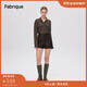 FabriqueBASIC做舊精裁A字高腰短褲女秋季新品 深棕 XS