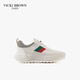 未畢（VICKI BROWN）【VB男鞋】法國品牌男士休閑鞋舒適透氣網(wǎng)面鞋時(shí)尚潮流鞋戶(hù)外 米色 40