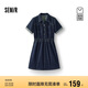 森馬（Semir）森柔牛仔|商場同款牛仔連衣裙女工裝風(fēng)2025夏季短裙103325114009