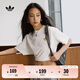 adidas經(jīng)典簡(jiǎn)約純棉運(yùn)動(dòng)上衣圓領(lǐng)短袖T恤女裝夏季阿迪達(dá)斯三葉草 漢玉白 M