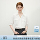 范思藍(lán)恩簡約通勤時(shí)尚通勤短袖襯衫女2025夏新款設(shè)計(jì)感襯衣2136 白色 M