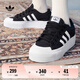 adidas NIZZA PLATFORM厚底增高運(yùn)動(dòng)帆布鞋男女阿迪達(dá)斯三葉草   一號(hào)黑/白   36