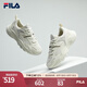 FILA【男女同款】斐樂官方跑步鞋復古老爹鞋火星鞋潮流時尚老爹鞋 女-微白/雨霧灰-WA 36