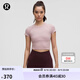 lululemon丨Swiftly Tech 女士運(yùn)動(dòng)短款 T 恤 2.0 LW3IVES 朦朧粉彈力條紋/褐粉 XS /4