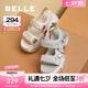百麗（Belle）厚底老爹運(yùn)動涼鞋女商場款休閑涼鞋B3V1DBL4 米色 39 (245mm)