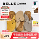 百麗（Belle）厚島吐司2代透軟舒適勃肯拖鞋女夏商場款可外穿拖鞋D8R1DBH5 灰色 38 (240mm)
