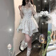 沂懿白色碎花吊帶連衣裙裙子女夏季新款純欲小個(gè)子顯瘦法式減齡蓬蓬裙 粉色碎花蓬蓬吊帶短裙【白色】 M 【建議90-110斤】