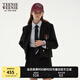 Teenie Weenie小熊西裝外套女秋冬款學(xué)院風(fēng)休閑小個子單排扣小西裝外套女 黑色 S (160)