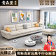 貴森堡（GUISENBAO）新款貓抓布布藝沙發(fā)防刮耐磨客廳大小戶型簡(jiǎn)約現(xiàn)代沙發(fā)直排組 [2.2米]直排三人位 [耐磨防刮貓抓布]高密度海綿